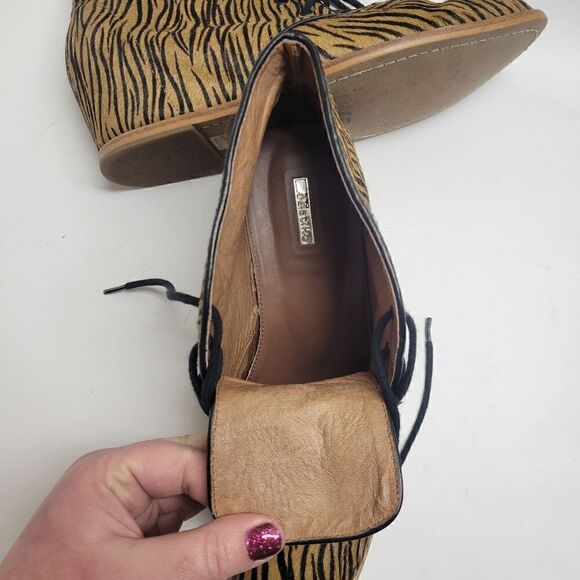 Anthro Matiko Sharon Zebra Wedge Ankle Boot - Picture 10 of 13